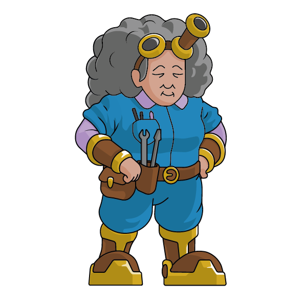 Granny Kano, an elderly mechanic who helps Mathilda